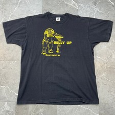 90s Vintage Belly Up Manitowoc Graphic Tee Mens XL Beer Wisconsin Art Shirt picture
