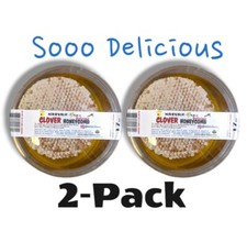 HONEYCOMB 2 Pack 17.6oz 500g each 100% PURE UNFILTERED HONEY COMB DELICIOUSNESS  picture