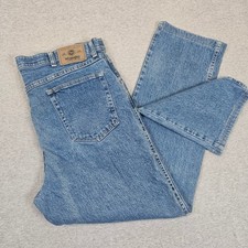 Wrangler Authentic Jeans Mens 38x32 Regular Fit Medium Wash Blue 855WAQD picture