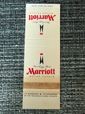 Vintage Marriott Motor Hotels Matchbook Diamond Match Early 1970s Advertising picture