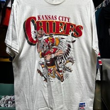 Vintage NFL Kansas City Chiefs Jack Davis caricature shirt reprint VK17435 picture