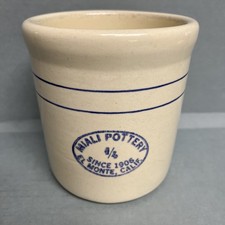Vintage Miali Pottery Crock 1/4 Since 1906 El Monte California Stoneware picture