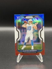 2020 Panini Prizm Justin Herbert RC Red White and Blue Rookie #325 Chargers picture