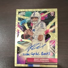 Topps 2025 Cosmic Chrome Riley Leonard RC Superfractor 1/1 Auto #CCA-RL Colts picture
