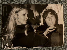 Vintage 1969 Sharon Tate & Roman Polanski Keystone Press Photo 6x8 Wire Still picture