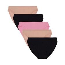 GapBody Women’s 5-Pack Bikini Panties – Organic Cotton Stretch, Size S, Soft & B picture