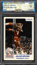 1984 Star Denver Police Julius Erving #28 Graded FCGS 9 MINT picture