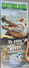 2024 75th Anniversary Gatorland Guide Map Zoo Orlando Kissimmee Florida Brochure picture