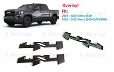 Overlay 2PCS Matte black Side Bed 4x4 Emblem 2019+ Sierra 1500 2500HD 3500HD picture