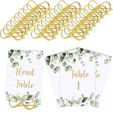 Marspark 26 Sets Wedding Table Numbers with Gold Table Holders,Gold picture