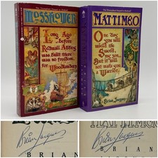 *Signed* Mossflower & Mattimeo - Brian Jacques (1st mmpb ed. 10th/6th prints) picture