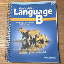 Abeka God's Gift of Language B Grammar & Writing Teacher's Ed 3rd Spiral picture