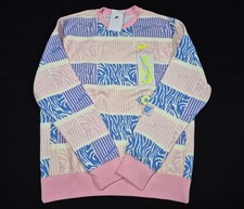 Nike rare Sportswear Club Fleece Trippy Safari Sweatshirt Pink FN1469-113 picture