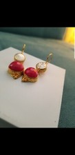 Tiklari women's  bronze plated 24k MOROCCAN/TURKISH inspired earrings sizable.. picture