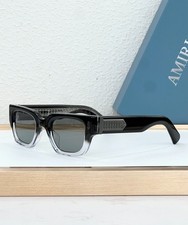 AMIRI Venice Sunglasses Black Clear Gradient Frame Gray Lens Square Frame picture