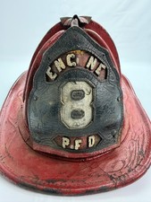 Antique Cairns & Bro. NY Leather Fire Helmet Ventilated Hat 1890s/1900s N5A picture