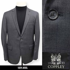 COPPLEY 1883 mens gray windowpane REDA WOOL sport coat suit jacket blazer 40 R picture