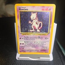 Pokémon TCG Mewtwo Base Set 10/102 Holo 1999-2000 Wizards Base Set Rare picture