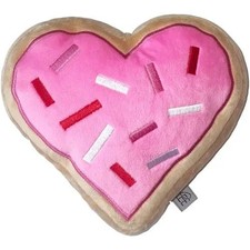 Pink Heart Sugar Cookie Dog Toy picture