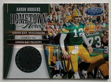 2011 Panini Certified Aaron Rodgers Hometown Heroes Jersey 33/125 Game Worn picture