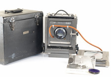 Ansco Universal 5x7 / 4x5 Camera w/ Wollensak 241mm f/4.5 Raptar – Packard Shutt picture