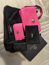 Versace Pink Medusa Zip Shoulder Bag Gold Hardware Small w/ Original Dust Bag picture