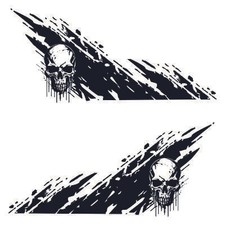 Truck Skull Decal Graphic Sticker. Universal Fit: 4Runner, F-150, Tacoma picture