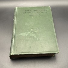 1917 Antique History Book “Early European Civilization” Ashley picture