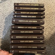 The Louis L'Amour Collection Bantam Leatherette Hardcover Edition Lot of 11 picture