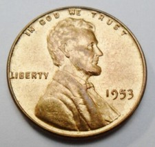 1953 P Lincoln Wheat Cent / Penny  AVE CIRCULATED  **FREE SHIPPING** picture