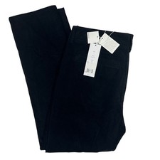 Vince Womens Black Corduroy Straight Leg Trousers Pants V442521496 Size 10 NEW picture