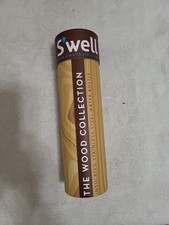 Swell Teak Woodgrain Water Bottle - Insulated Metal Water Bottle - 17 oz picture