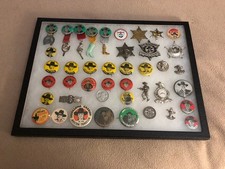 1950s Hopalong Cassidy Pinback and Badge Collection 45 Items with Showcase picture