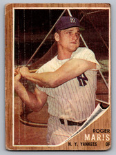 1962 TOPPS #1 ROGER MARIS NEW YORK YANKEES picture