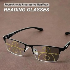 Multifocal Progressive Photochromic Reading Glasses Blue Light Blocking Readers picture