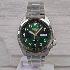 Seiko 5 Rare Automatic Green Arabic Dial SRPH49K1 Stainless Steel Men's Watch picture