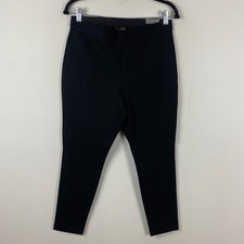Talbots Soho Ankle Skinny Pants Size 10P Black Pull On Stretch High Waist picture