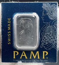 Sealed 1 Gram Platinum Bar PAMP SUISSES Lady Fortuna picture