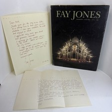 FAY JONES: THE ARCHITECTURE OF E. FAY JONES - Signed + 2 Signed Letters picture
