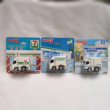 Choro Q 3 Trucks Set 7-Eleven Family Mart Lawson Taiwan Collectible picture