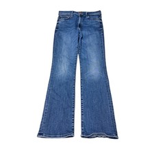 Mother The Insider Flood Jeans Womens 28X28 Over The Top Blue Flare 10287-2104 picture