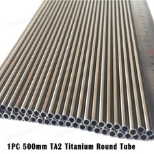 1PC  35/36/38/40/42/48/50/55/60mm X500mm TA2 Titanium Round Tube 1/2/3/6mm(T)  picture
