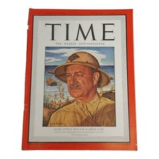 Vintage 1944 TIME Magazine Major General Holland M Smith February 21 1944 Numbr8 picture