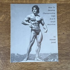 Original Frank Zane Develop Championship Legs Bodybuilding Muscle Booklet Book picture