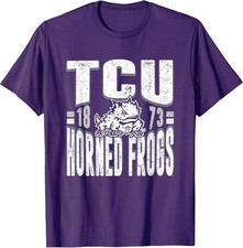 Vintage 90's TCU Horned Frogs Officially Licensed Retro T-Shirt, Small picture