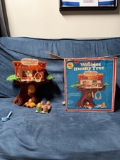 Vintage Sears Winnie The Poo Weebles Hunny Tree Original Box Complete Set 1970s picture