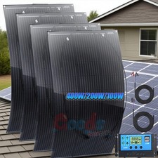 200W 400W Flexible Solar Panel Kit Mono 12V Ultra Thin for RV Camper Off-Grid picture