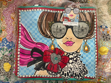 Brighton Sparkle and Shine Large Multicolor Tote w/ Pouch, Zipper, Pockets picture