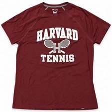 Vintage Harvard Tennis Champion  Athletic T-Shirt Maroon Men's Size Large  picture
