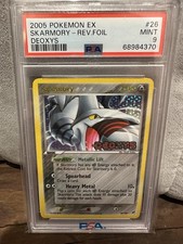 2005 POKEMON EX DEOXYS  SKARMORY REVERSE HOLO #26 PSA 9 picture